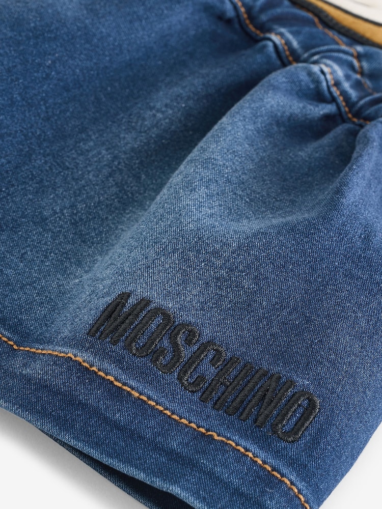 Moschino Cream Logo T-Shirt and Pinafore Dress Set - Image 5 of 5