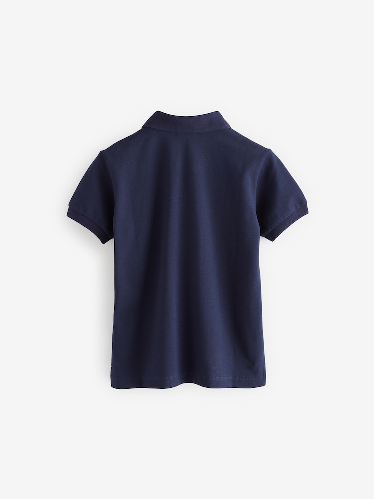 Moschino Blue Logo Polo Shirt - Image 2 of 5