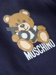 Moschino Blue Logo Polo Shirt - Image 5 of 5