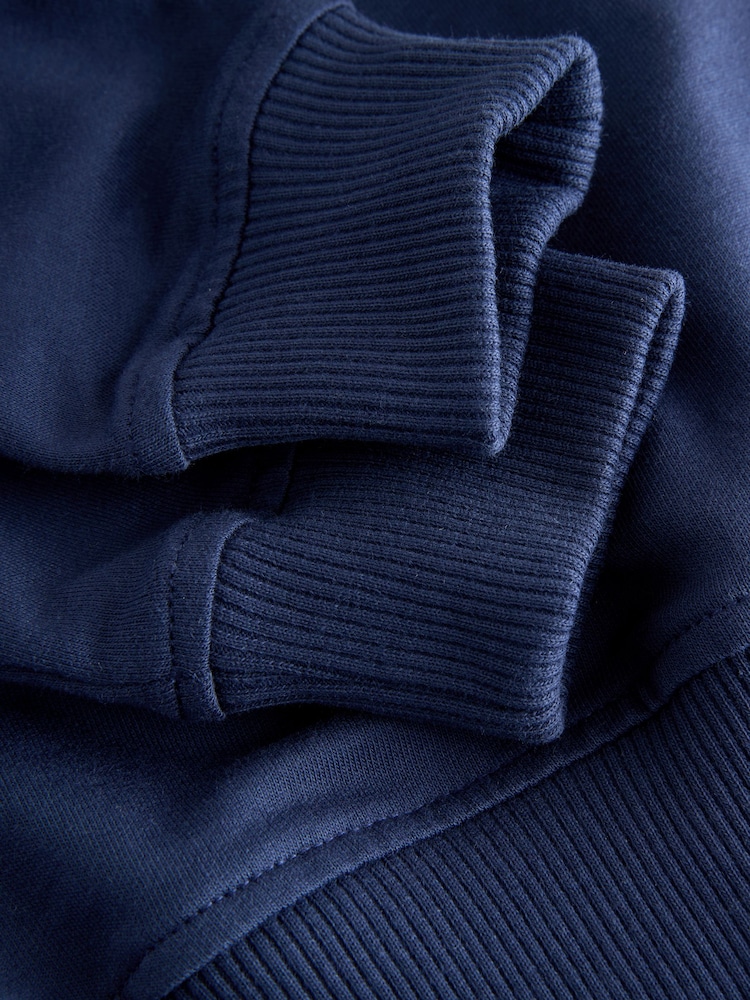 Moschino Blue Logo Crew Neck Sweatshirt - Image 5 of 5