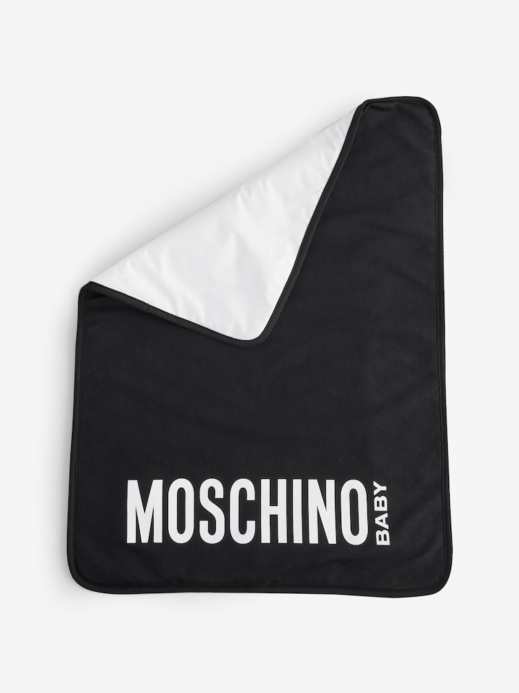 Moschino Black Baby Logo Changing Bag - Image 6 of 8