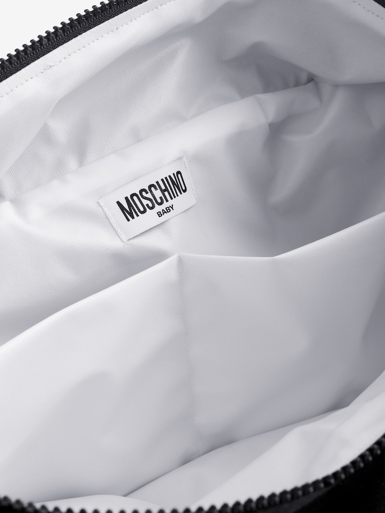 Moschino Black Baby Logo Changing Bag - Image 7 of 8