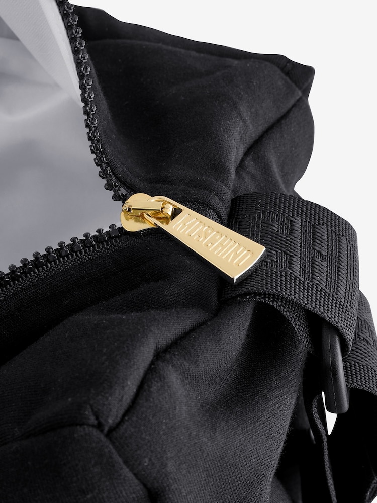 Moschino Black Baby Logo Changing Bag - Image 8 of 8