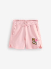 Moschino Pink Logo Jersey Shorts - Image 1 of 5
