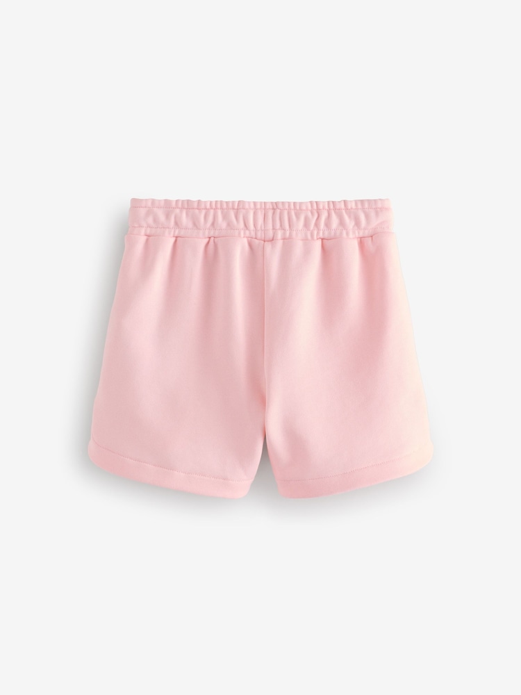 Moschino Pink Logo Jersey Shorts - Image 2 of 5