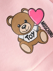 Moschino Pink Logo Jersey Shorts - Image 4 of 5