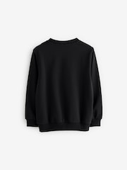 Moschino Black Logo Crew Neck Sweatshirt - Image 2 of 5