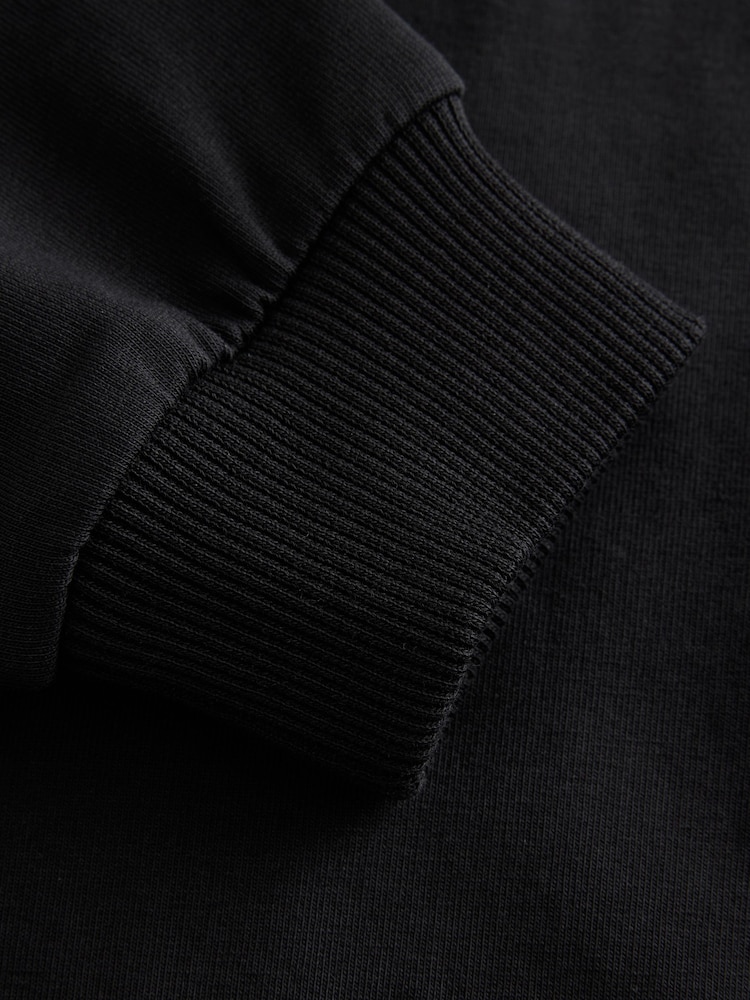 Moschino Black Logo Crew Neck Sweatshirt - Image 5 of 5