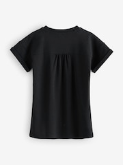 Moschino Black Logo T-Shirt Dress With Love Heart Graphic Print - Image 2 of 6