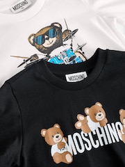 Moschino White Long Sleeve T-Shirts 2 Pack Giftset With Giftbox - Image 6 of 6