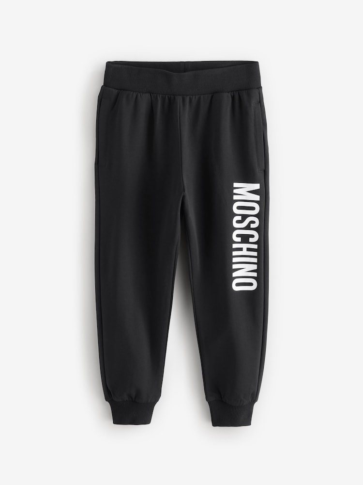 Moschino Black Logo Cuffed Joggers - Image 1 of 5
