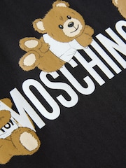 Moschino Black Short Sleeve Logo T-Shirt - Image 4 of 5