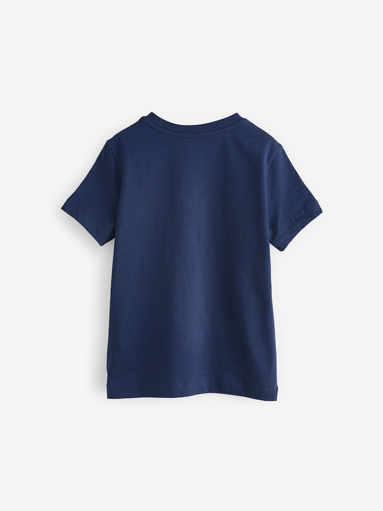 Moschino Blue Short Sleeve Logo T-Shirt - Image 2 of 4