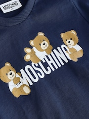 Moschino Blue Short Sleeve Logo T-Shirt - Image 3 of 4