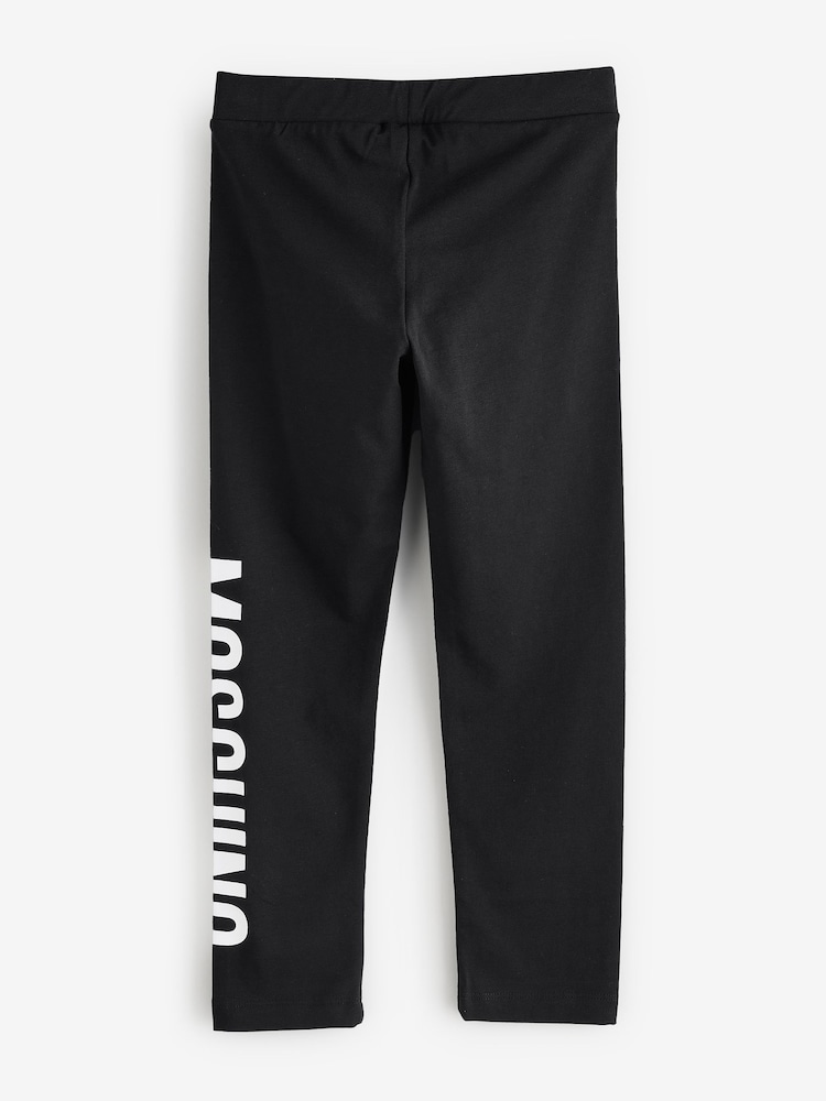 Moschino Black Logo Leggings - Image 2 of 4
