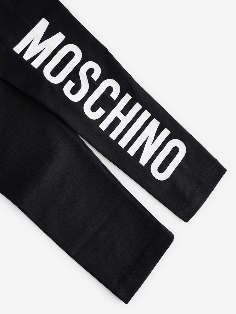Moschino Black Logo Leggings - Image 3 of 4