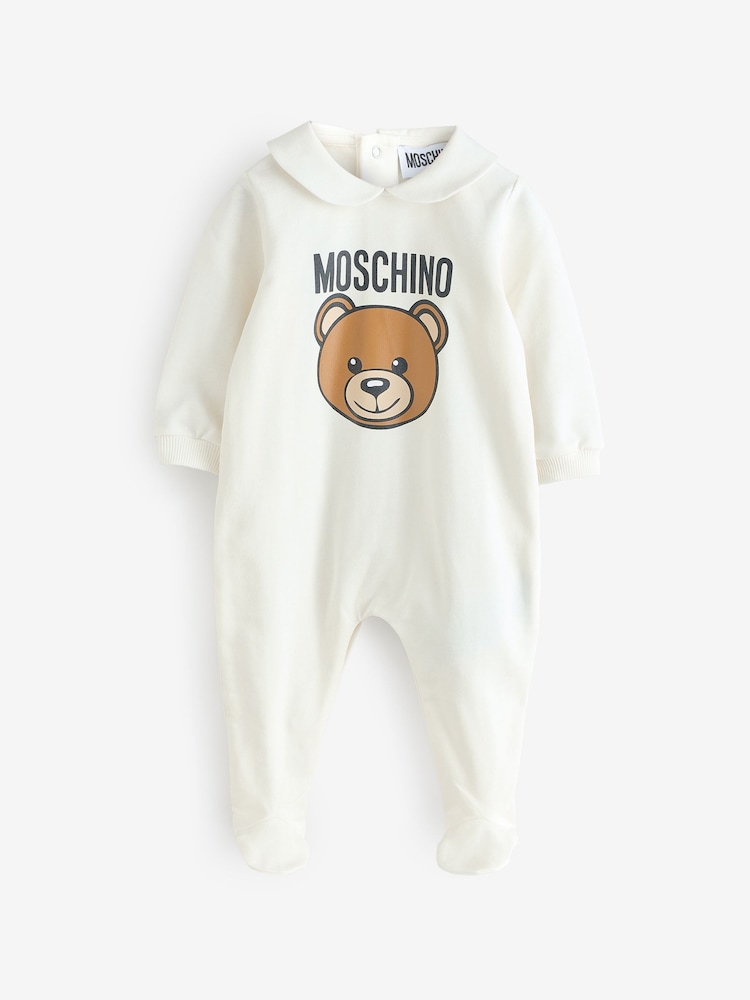 Moschino Baby Logo Sleepsuit With Giftbox - Image 1 of 4