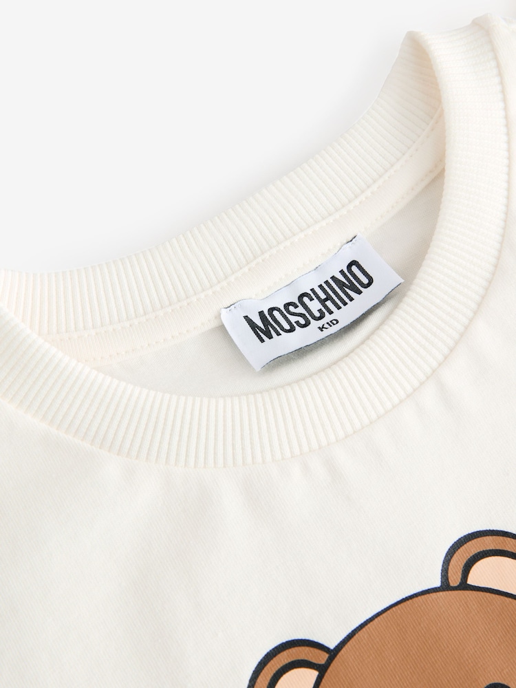 Moschino Logo Short Sleeve T-Shirt With Love Heart Graphic - Image 3 of 5