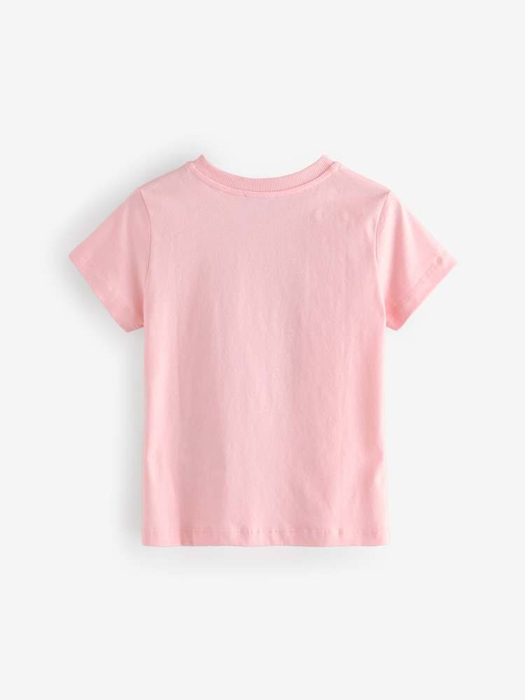 Moschino Pink Short Sleeve Logo T-Shirt - Image 2 of 5