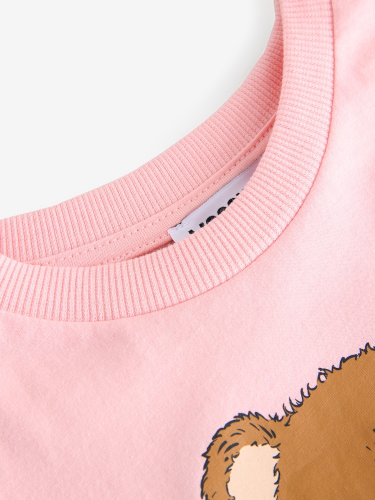 Moschino Pink Short Sleeve Logo T-Shirt - Image 3 of 5
