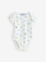 Moschino Baby Logo Bodysuits 2 Pack With Giftbox - Image 2 of 6