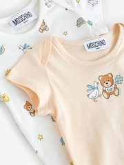 Moschino Baby Logo Bodysuits 2 Pack With Giftbox - Image 5 of 6