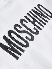 Moschino White Short Sleeve Logo T-Shirt - Image 4 of 4