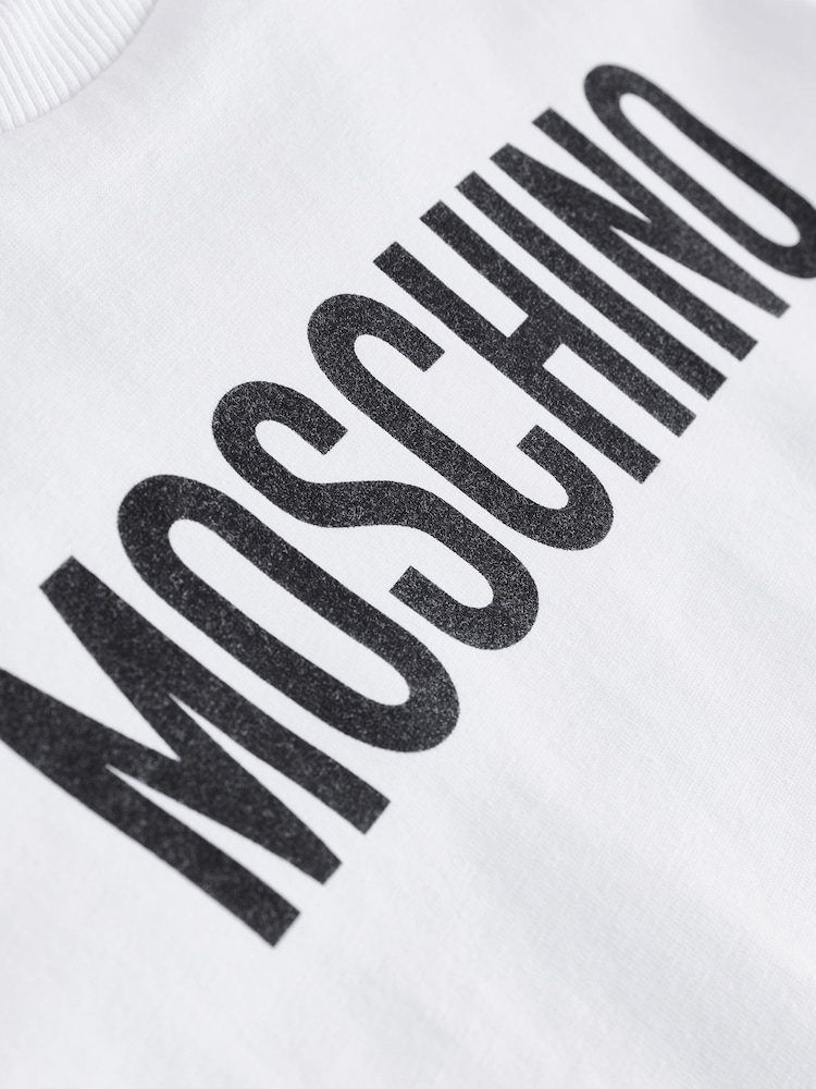 Moschino White Short Sleeve Logo T-Shirt - Image 4 of 4