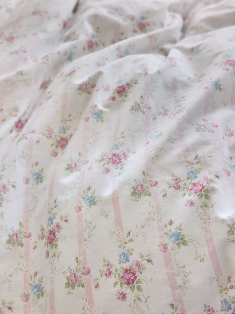 Shabby Chic by Rachel Ashwell® Ditsy Floral Trellis Petite Ruffle Duvet Cover and Pillowcase Set - Image 4 of 4 Shabby Chic by Rachel Ashwell® Ditsy Floral Trellis Petite Ruffle Duvet Cover and Pillowcase Set - Image 4 of 4