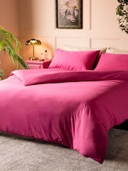 Rockett St George Knockout Pink 180 Thread Count Duvet Cover and Pillowcase Set - Image 2 of 2