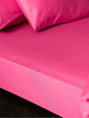 Rockett St George Knockout Pink 180 Thread Count Fitted Sheet - Image 2 of 4