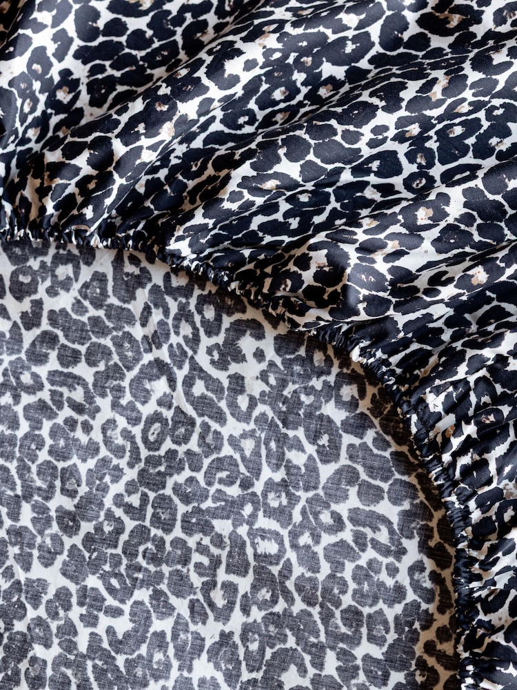 Rockett St George Snow Leopard 180 Thread Count Fitted Sheet - Image 4 of 4