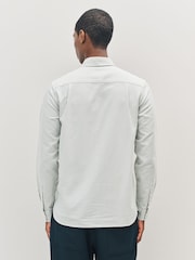 Fred Perry Green Oxford Stripe Shirt - Image 3 of 6