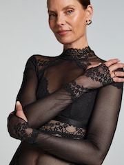 Hunkemöller Daisy Body in Schwarz - Bild 2 von 5