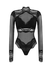 Hunkemöller Daisy Body in Schwarz - Bild 4 von 5