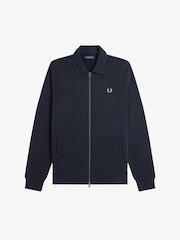 Fred Perry Blue Zip Through Collared Sweatshirt - Image 1 of 1