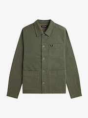 Fred Perry Green Bedford Cord Overshirt - Image 5 of 5