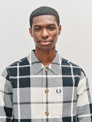 Fred Perry Natural Tartan Twill Overshirt - Image 3 of 5