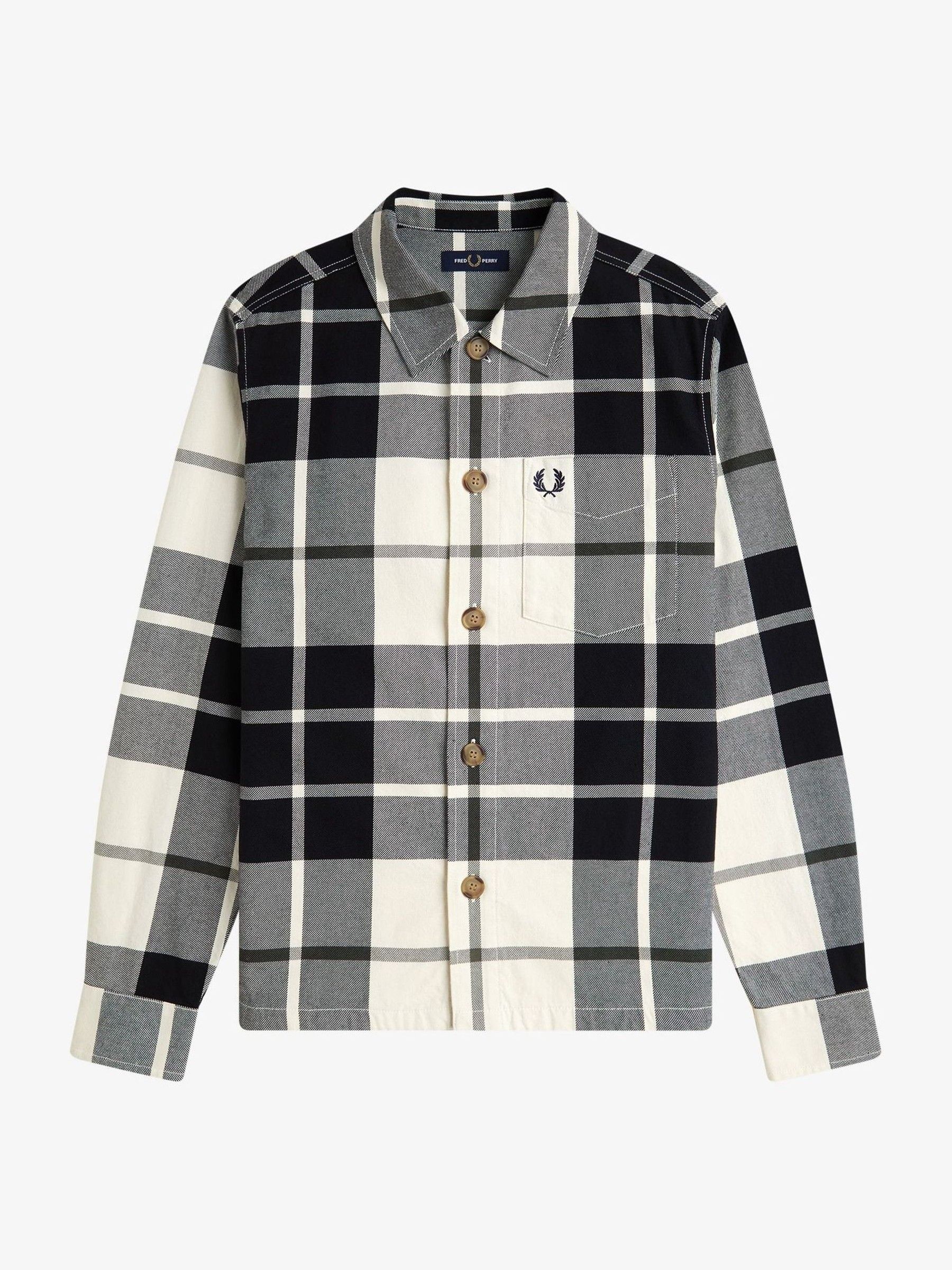 Buy Fred Perry Natural Tartan Twill Overshirt from Next USA
