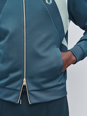 Fred Perry Blue Striped Panel Track Jacket - Image 5 of 6