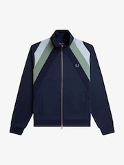 Fred Perry Blue Striped Panel Track Jacket - Image 6 of 6