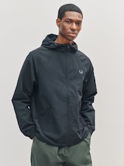 Fred Perry Black Hooded Shell Jacket - Image 1 of 5
