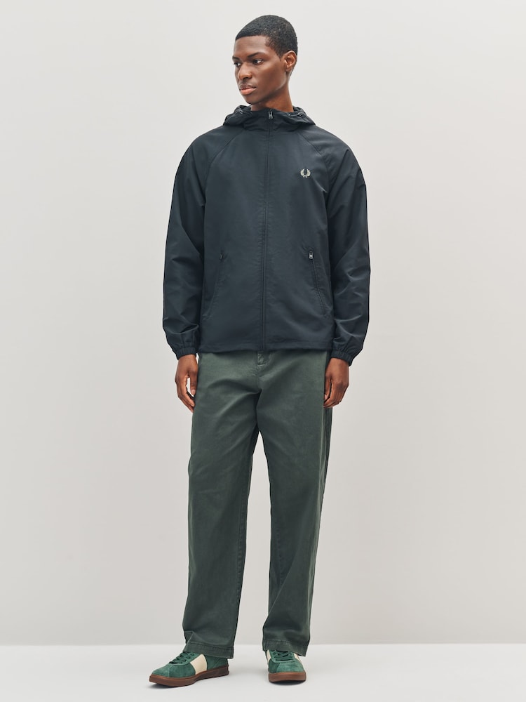 Fred Perry Black Hooded Shell Jacket - Image 2 of 5