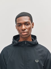 Fred Perry Black Hooded Shell Jacket - Image 4 of 5