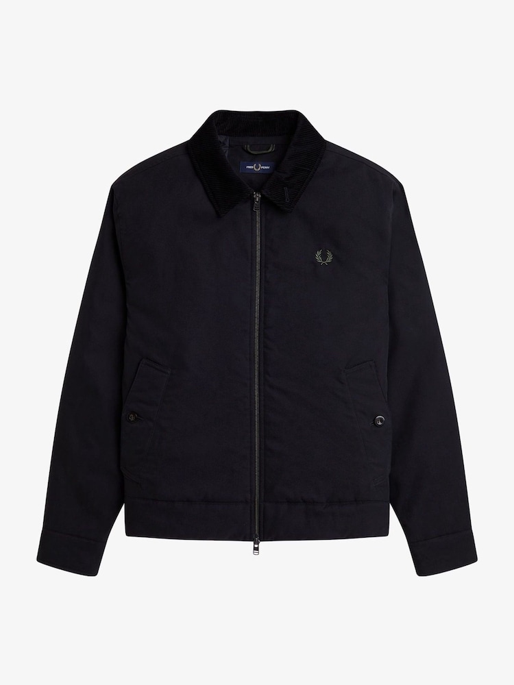 Fred Perry Cotton Caban Black Jacket - Image 7 of 7