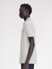 Fred Perry White Tipped Polo Shirt - Image 2 of 5