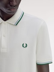Fred Perry White Tipped Polo Shirt - Image 4 of 5