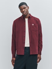 Fred Perry Red Needle Cord Shirt - Image 1 of 6
