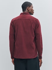 Fred Perry Red Needle Cord Shirt - Image 3 of 6