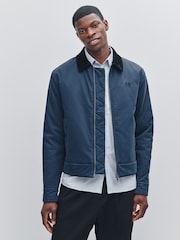Fred Perry Blue Cotton Caban Jacket - Image 1 of 7